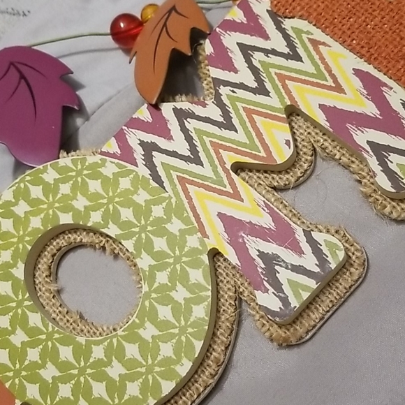 Fall "Welcome" Sign - Front Door Hanging Sign - Picture 4 of 5